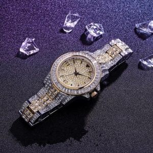 Iced Gold/Silver Plated Wrist Watch